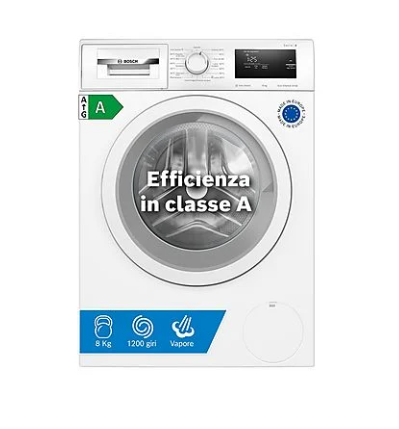BOSCH WAN24008II LAVATRICE, Caricamento frontale, 8 kg, 59 cm, Classe A